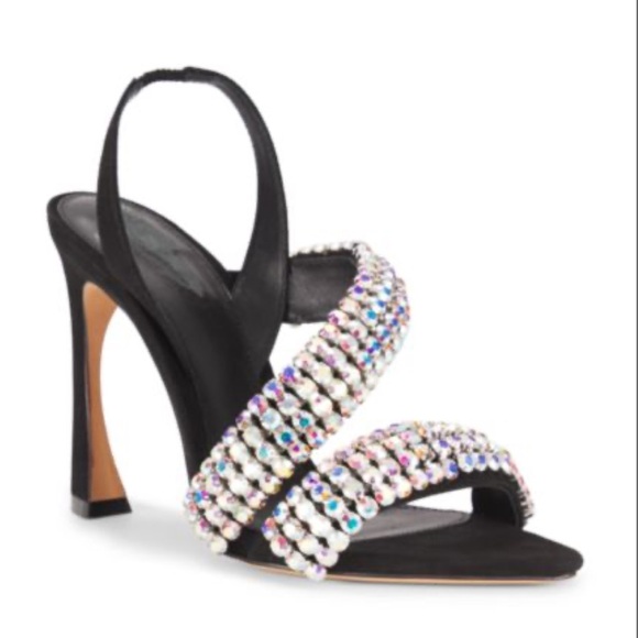 Alexandre Birman Rhinestone Slingback Strappy Heeled Sandals Size: 37 💎💧💦🦋 - Picture 1 of 5